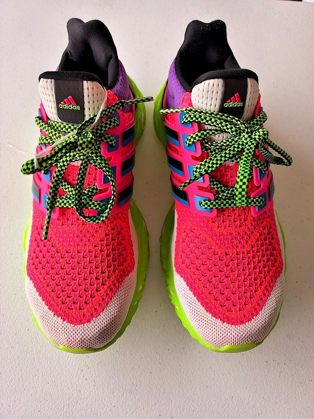 adidas 4D Run 1.0 Athletic Shoes Pink & Green Kid’s US 7